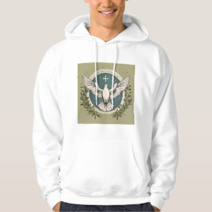 Moletom Camisola-casaco, com aves