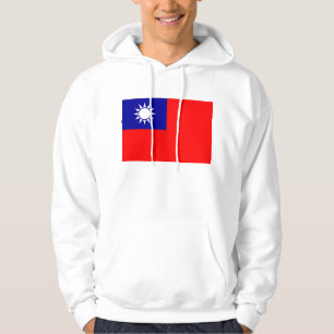 Moletom Camisola-casaco com bandeira de Taiwan