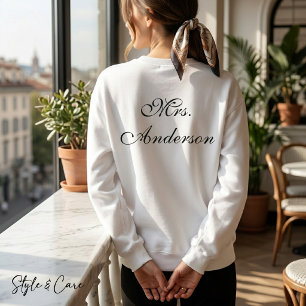Moletom Camisola Casual com Nome Único Impresso Estilo