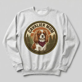 Moletom Camisola Cavalier Mãe Crewneck King Charles Presen