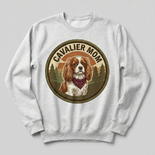 Moletom Camisola Cavalier Mãe Crewneck King Charles Presen
