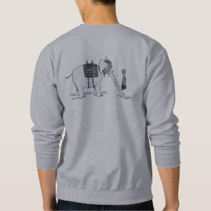 Moletom Camisola cinza masculina Elephant Upgrade costas
