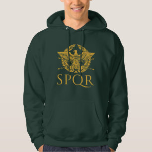 Moletom Camisola com Águia Romana SPQR História do Império