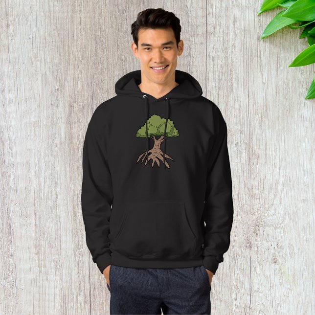 Moletom Camisola com Árvore de Raízes Longas Masculina (Criador carregado)