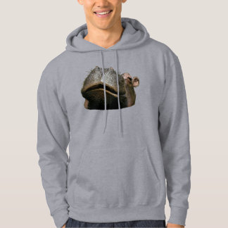 Moletom Camisola com Capuz Básica de Hipopótamo