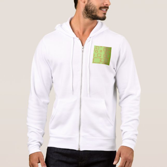 Moletom Camisola com Capuz Básica Masculina Red Green Squa (Frente)