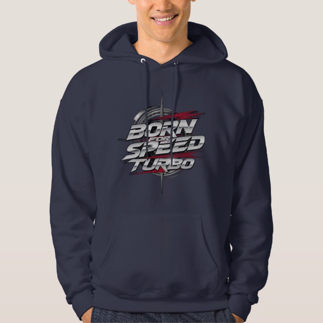 Moletom Camisola com Capuz Born for Speed Turbo Racing – M (Frente)