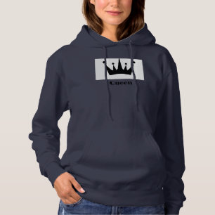 Moletom Camisola com Capuz Coroa de Texto Personalizado Ra