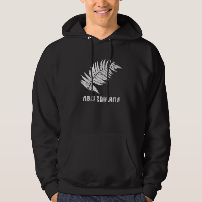 Moletom Camisola com Capuz da Samambaia Prateada da Nova Z (Frente)