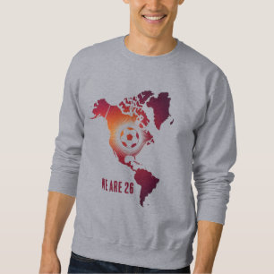Moletom Camisola com Capuz do Mapa de Futebol das Américas