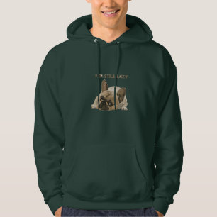 Moletom Camisola com capuz engraçada do Bulldog Francês Si