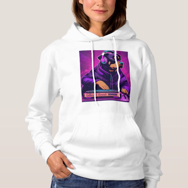 Moletom Camisola com Capuz Feminina Rottweiler Records 2 (Frente)