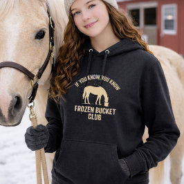 Moletom Camisola com Capuz Frozen Bucket Club para Cavalos