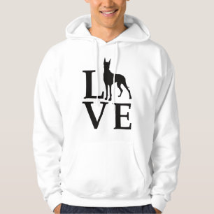 Moletom Camisola com Capuz Great Dane LOVE & Hearts