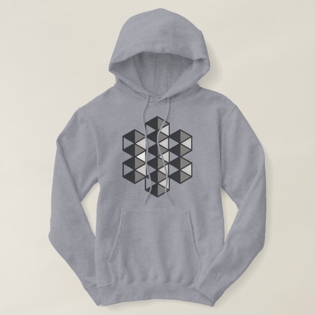 Moletom Camisola com Capuz Joined Triangles Masculina  (Frente do Design)