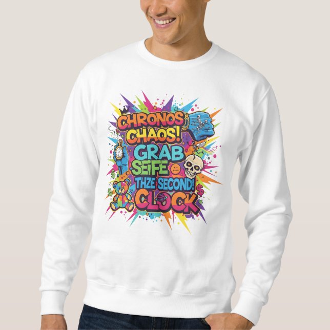 Moletom "Camisola com Capuz Level Up Retro Gamer" (Frente)