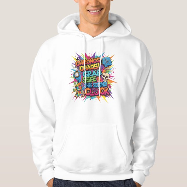 Moletom "Camisola com Capuz Level Up Retro Gamer" (Frente)