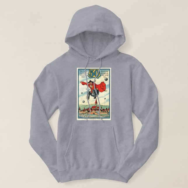 Moletom Camisola com Capuz Nota de Notgeld de 50 Pfennig V (Frente do Design)