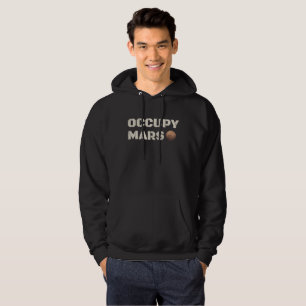 Moletom Camisola com Capuz Occupy Mars Exploração Espacial