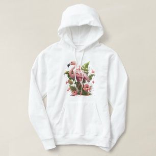 Moletom Camisola com Capuz Pink Flamingo