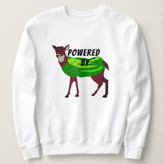 Moletom Camisola com Capuz 'Powered by Dil Doe' - Humor Ad (Frente do Design)