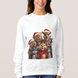 Moletom Camisola com Capuz Trio de Cachorro Engraçado – Ca
