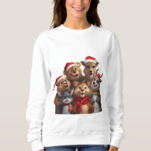 Camisola com Capuz Trio de Cães Engraçados – Camis
