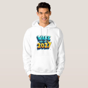 Moletom Camisola com Citação Divertida Acorda-me em 2027