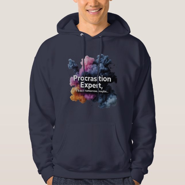 Moletom Camisola com Gráfico de Nuvem de Fumaça Ousada (Frente)