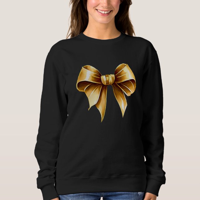 Moletom Camisola com Laço Dourado (Frente)