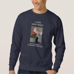 Moletom camisola com o santuário do Barnyard do porco da