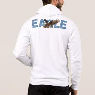 Moletom Camisola com Tipografia de Águia Americana Majesto