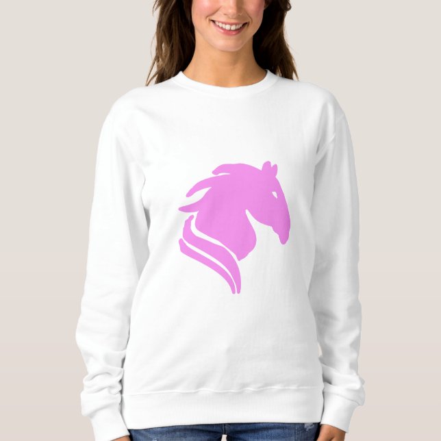 Moletom Camisola Cor de Rosa Cavalo do Zodíaco – Presente  (Frente)