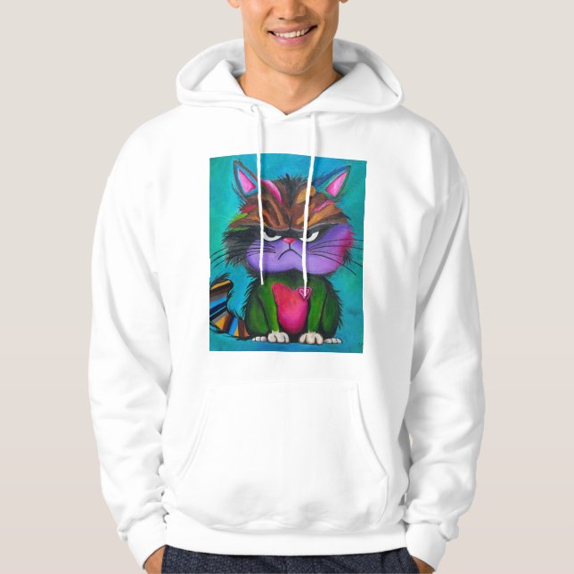 Moletom Camisola da Gatinha Mal-Humorada (Frente)