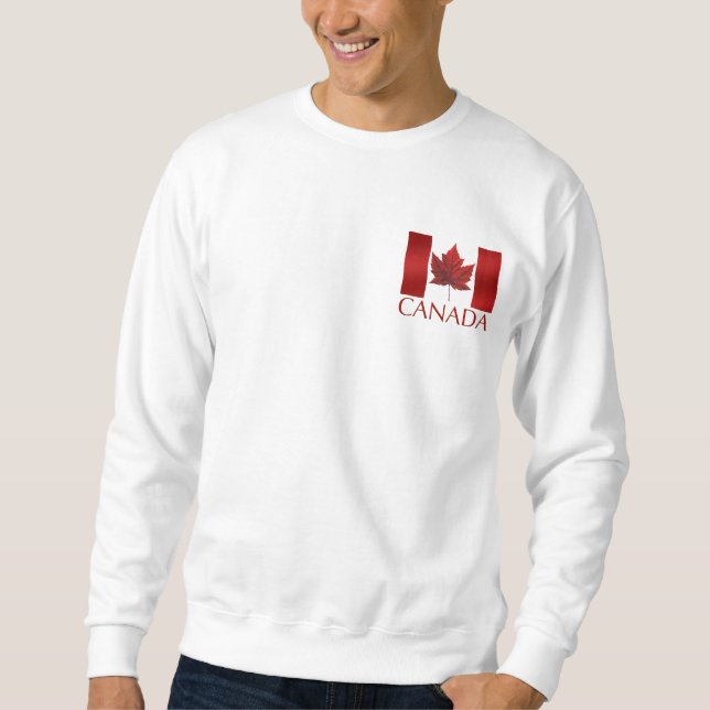 Moletom Camisola da lembrança da bandeira de Canadá da (Frente)