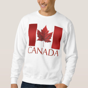 Moletom Camisola da lembrança da bandeira de Canadá da