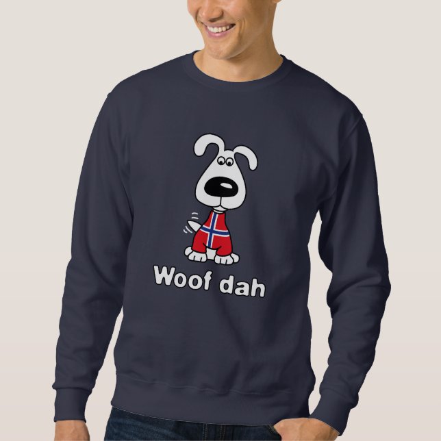 Moletom Camisola da obscuridade de Dah do Woof (Frente)