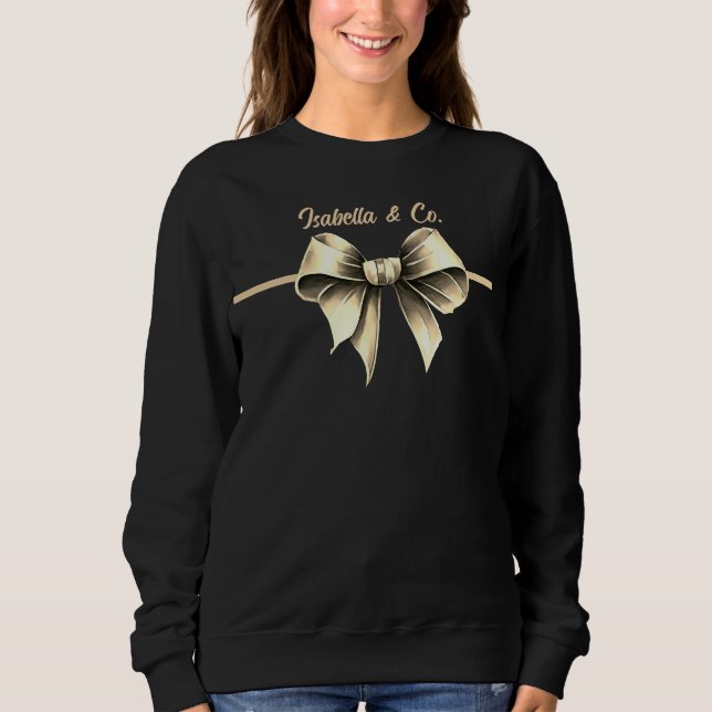 Moletom Camisola de arco elegante (Frente)