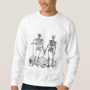 Moletom Camisola de Arte de Esqueleto