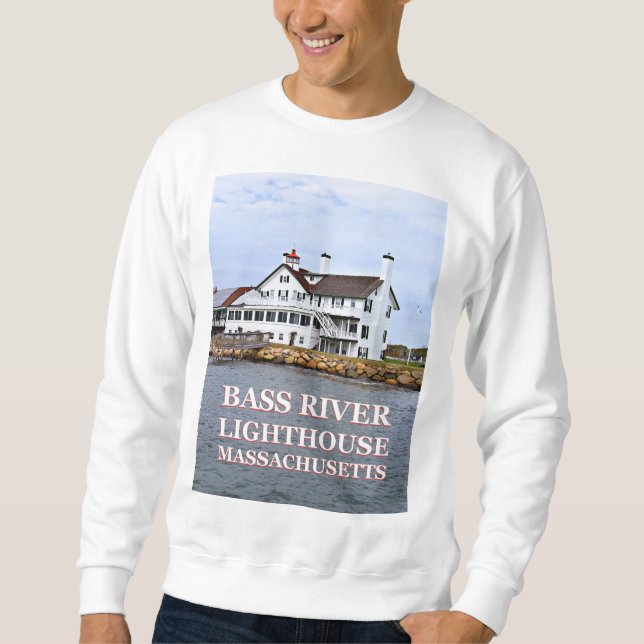Moletom Camisola de Bass River Lighthouse, Massachusetts (Frente)