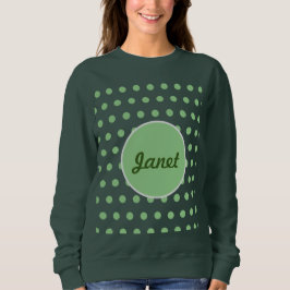 Moletom Camisola de Bolinhas personalizada (Hunter Green)