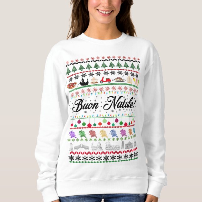 Moletom Camisola de Buon Natale (Frente)