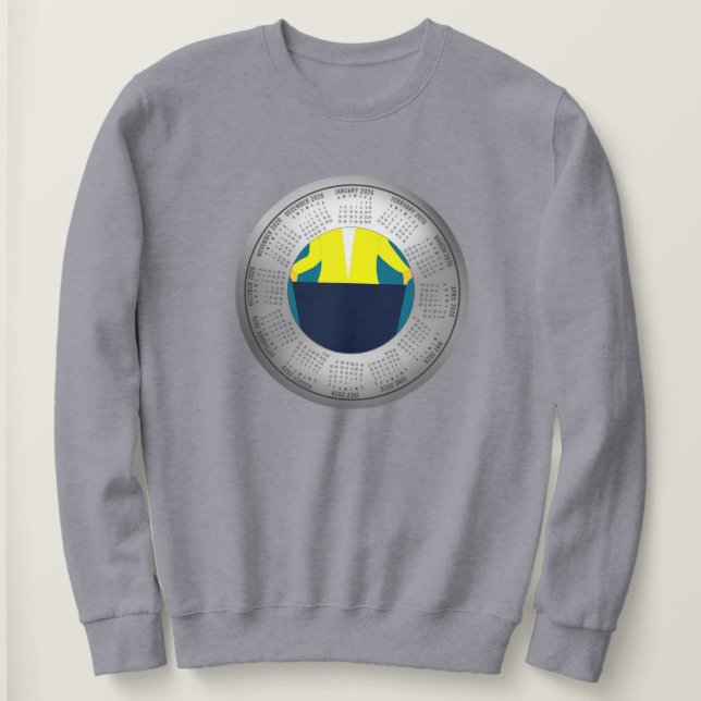 Moletom Camisola de calendário de perda de peso de 2026 (Frente do Design)