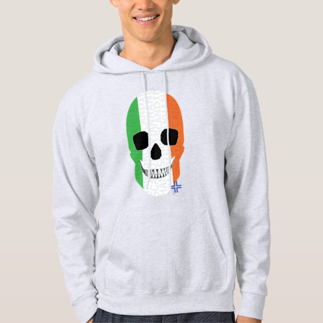 Moletom Camisola de camisola de cascos, sanfonada, da Irla (Frente)