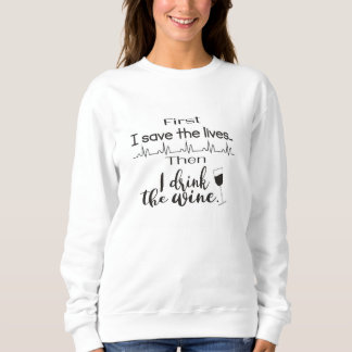 Moletom Camisola de camisola de enfermeira engraçada