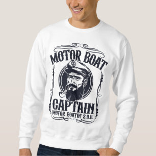 Moletom Camisola de capitão de barco a motor masculino