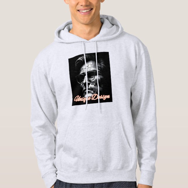 Moletom Camisola de capuz básica masculina (Frente)