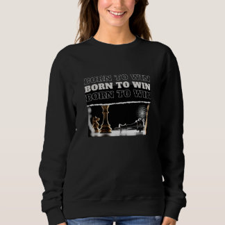 Moletom Camisola de capuz BORN TO WIN Xadrez Vitória – Mot
