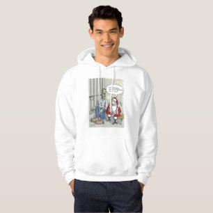 Moletom Camisola de capuz branca Santa Na Prisão
