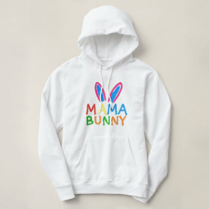 Moletom Camisola de capuz da mamãe Bunny Women's